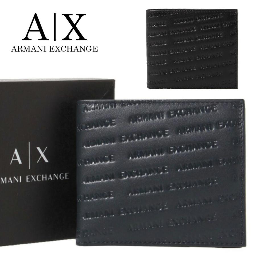 ARMANI財布 ARMANI EXCHANGE アルマーニエクスチェンジ 二つ折り財布 958098 CC349