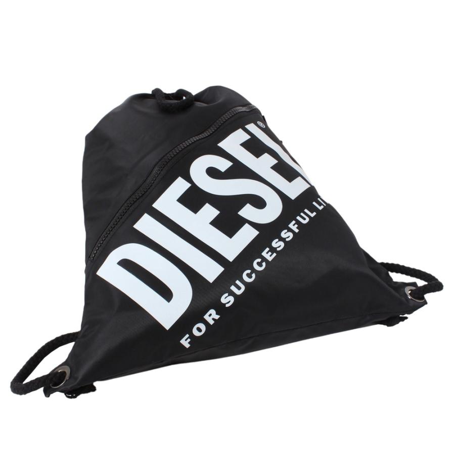DIESEL（ディーゼル） ナップサック A02334 0BDAS 900 Black メンズ