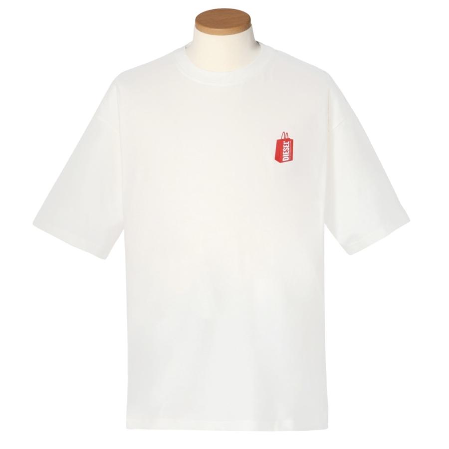 DIESEL（ディーゼル） Tシャツ 半袖 メンズ A12277 0KKAJ 141 M White