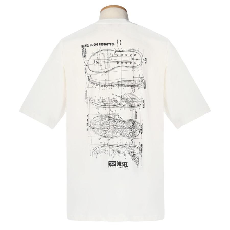 DIESEL（ディーゼル） Tシャツ 半袖 メンズ A12277 0KKAJ 141 M White