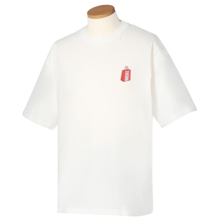 DIESEL（ディーゼル） Tシャツ 半袖 メンズ A12277 0KKAJ 141 M White