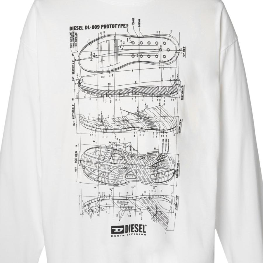 DIESEL ディーゼル Tシャツ 長袖 A13393 0KKAJ ロンt メンズ