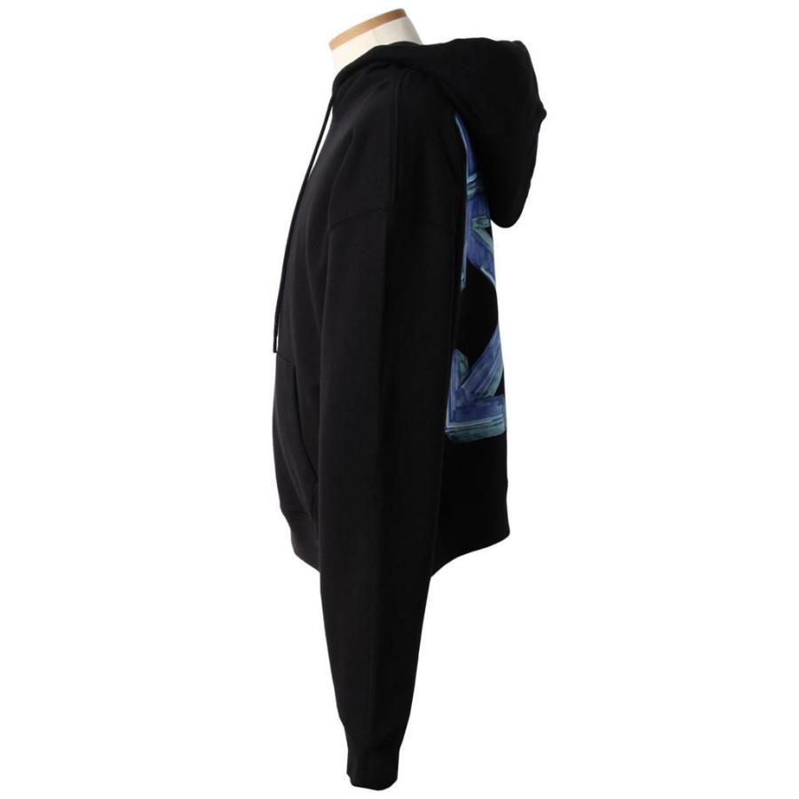 美品　希少　OFF-WHITE オフホワイト　パーカー　ブラック　オーバーサイズ off white（オフホワイト） パーカー OMBB037E20FLE0021045 OVER