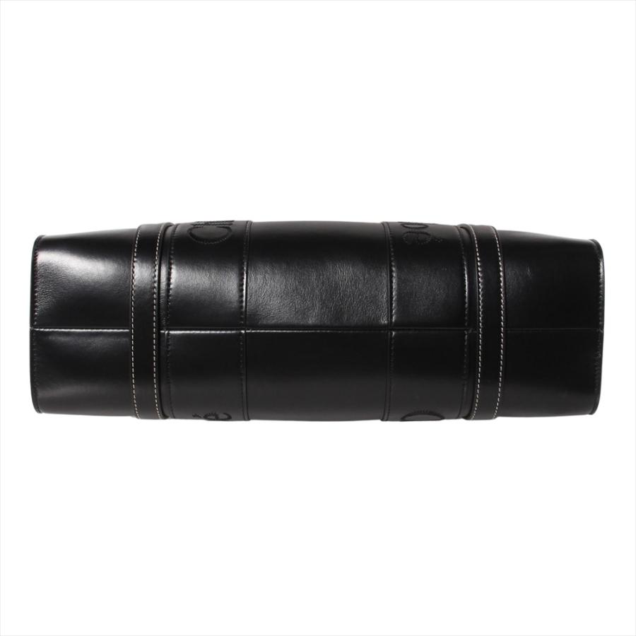 クロエ トートバッグ CHC23US383 I60 001 Black WOODY CHLOE ポイント利用　レザー 黒 A4対応 通勤 オフィス 爆買の画像