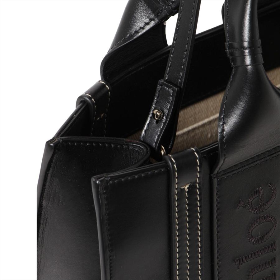 クロエ ショルダーバッグ CHC23US397 I60 黒 Chloe クロエ ショルダーバッグ トートバッグ WOODY small