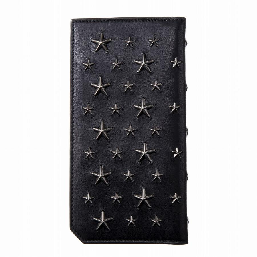正規品☆極美品JIMMY CHOO COOPER ブラックガンメタル 長財布 JIMMY CHOO（ジミーチュウ） メンズ 長財布 ブラック COOPER BLS BLACK