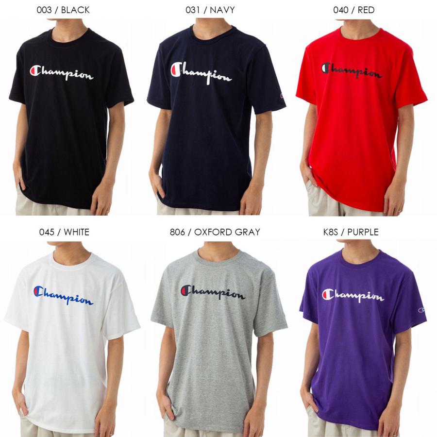 チャンピオン Tシャツ (6色) クラシック グラフィック CLASSIC GRAPHIC TEE ロゴ クルーネック 半袖 カジュアル GT23HY06794 メンズ CHAMPION｜soleil2020｜02