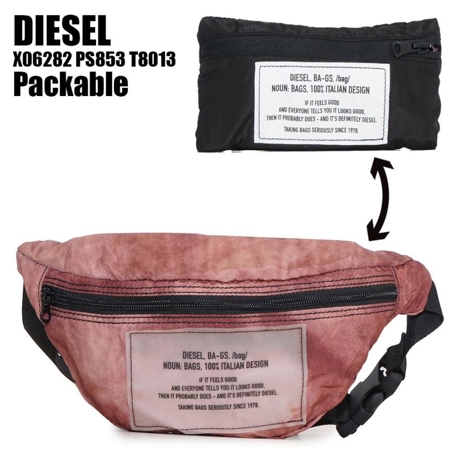 DIESEL（ディーゼル） ボディバッグ パッカブル エコバッグ X06282 