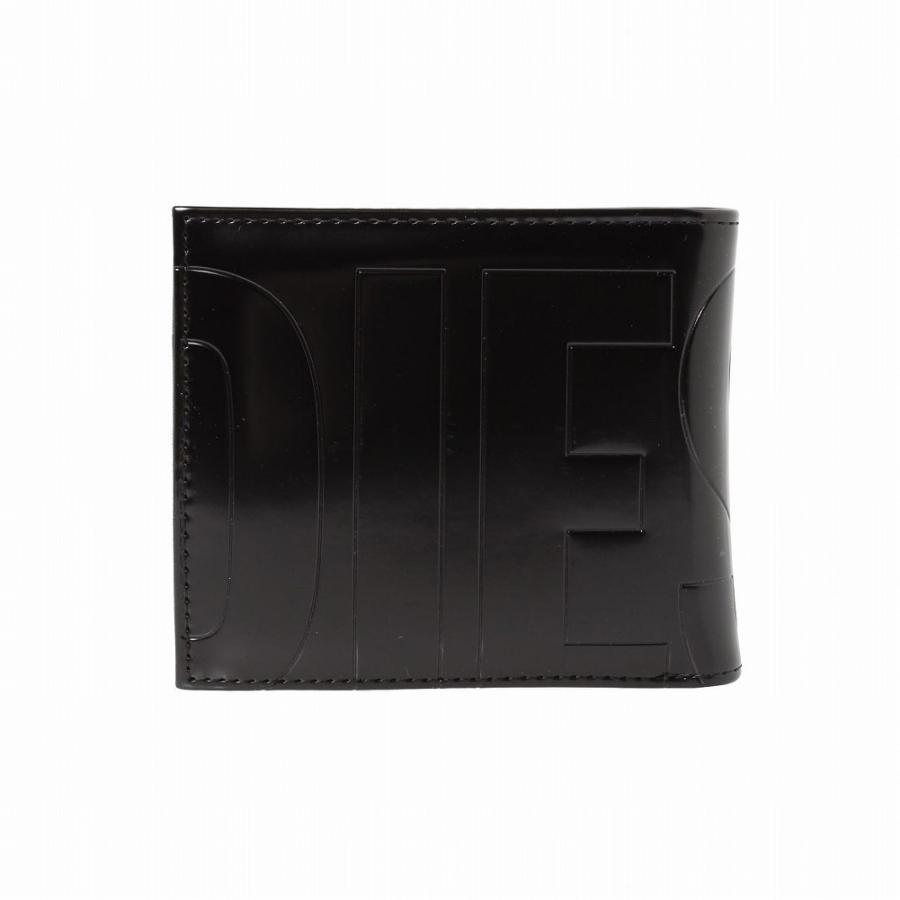 DIESEL ディーゼル 財布 二つ折り X07729 P3892 T8013 ロゴ 型押し  