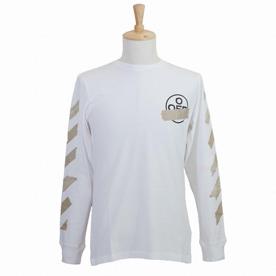 オフホワイト ロンT TAPE ARROWS LONG SLEEVES TEE 