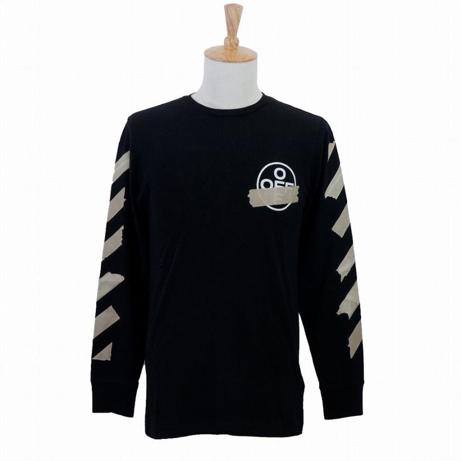 オフホワイト ロンT TAPE ARROWS LONG SLEEVES TEE 