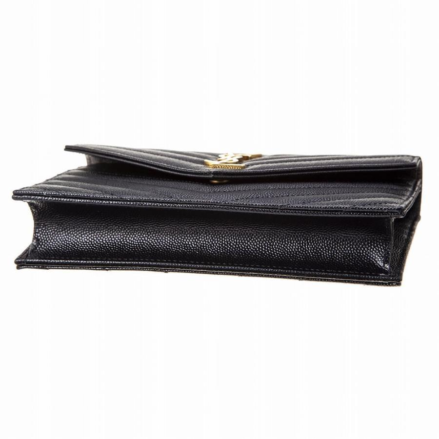 サンローラン 393953 BOW01 チェーンウォレット SAINT LAURENT サンローラン チェーン付き長財布 393953 BOW01 1000