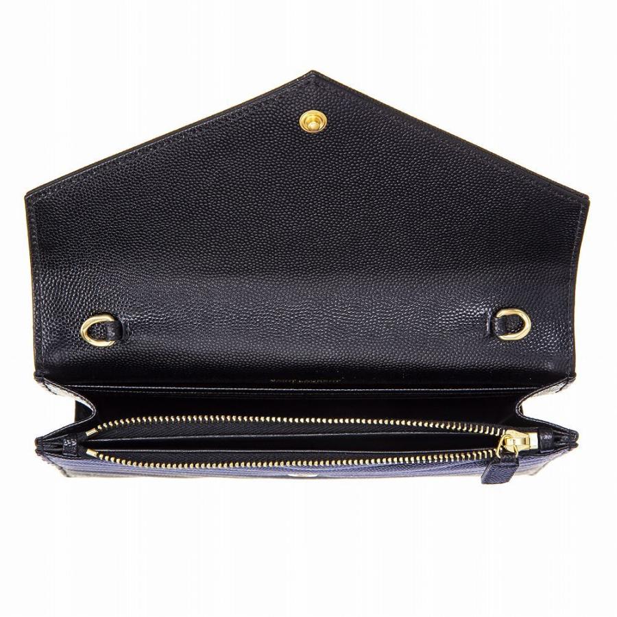 サンローラン 393953 BOW01 チェーンウォレット SAINT LAURENT サンローラン 長財布 チェーン付き 393953 BOW01 2643