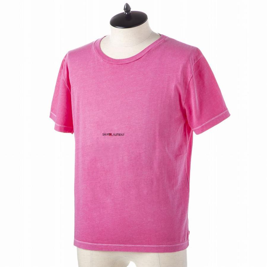 SAINT LAURENT クルネックショトスリフTシャツ 780165Y37NW 1000 SAINT LAURENT クルネックショトスリフTシャツ 780165Y37NW 1000