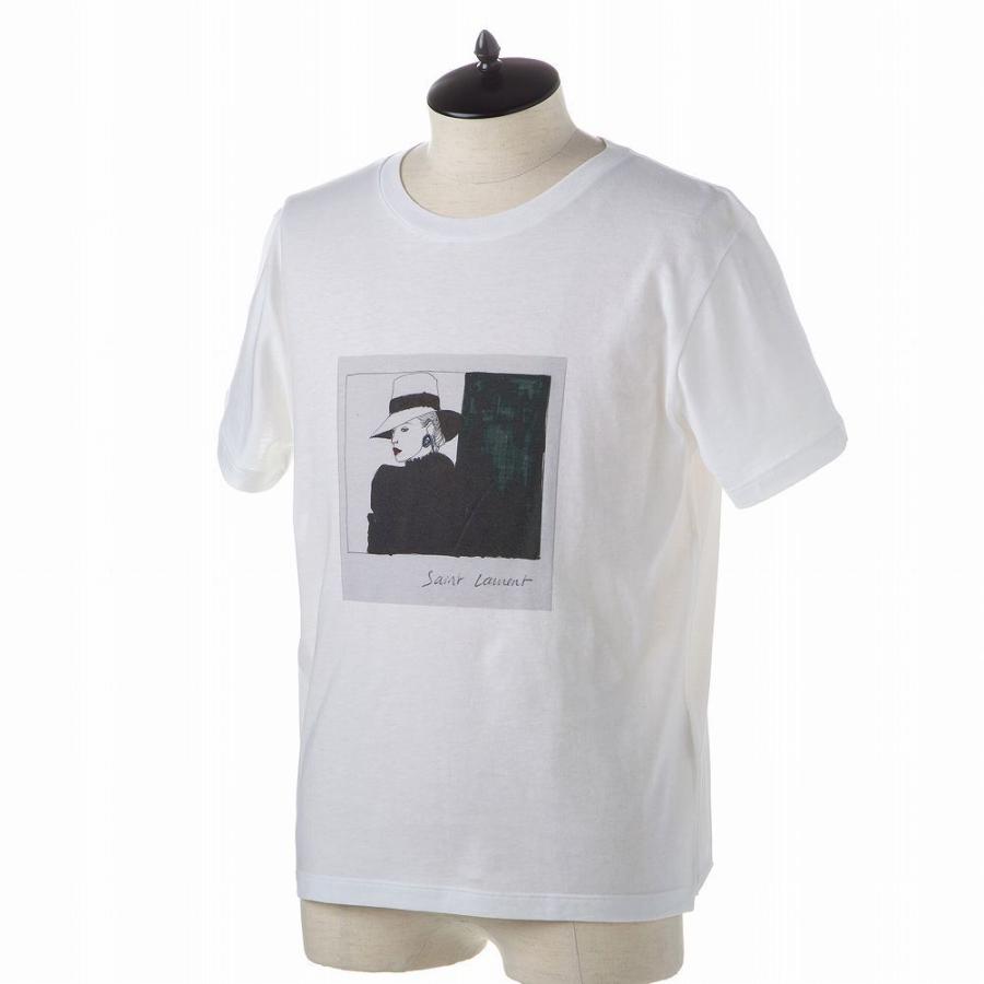 サンローラン ロゴ Tシャツ クルーネック コットン 関税込 楽天市場】サンローラン SAINT LAURENT ロゴ Tシャツ 半袖