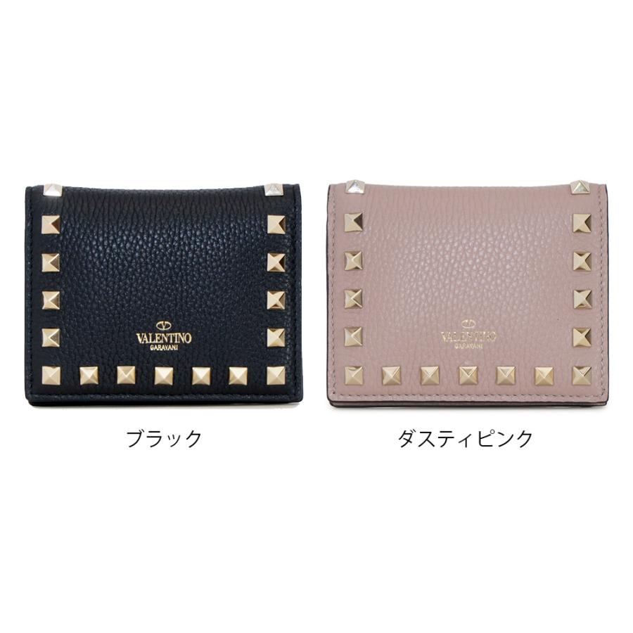 VALENTINO ヴァレンティノ レディース 二つ折り財布 ブラック VALENTINO ヴァレンティノ レディース 二つ折り財布 ブラック