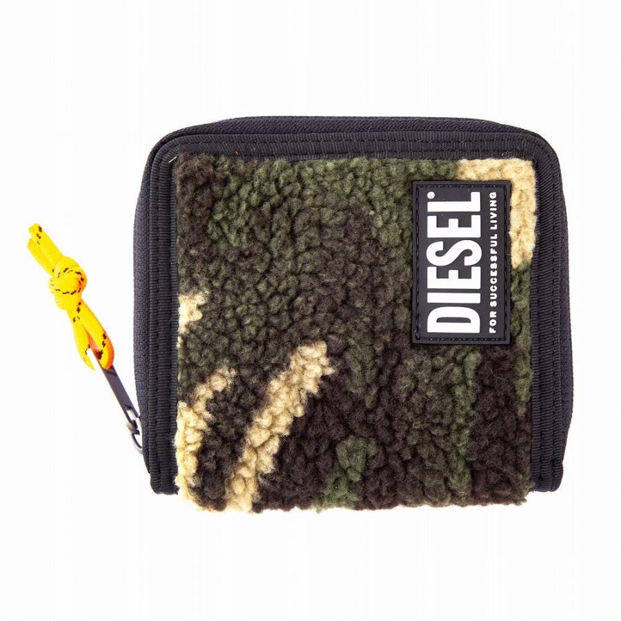 92 以上節約 ディーゼル メンズ Diesel P42 T7434 Military X092 Green 二つ折り財布 財布 帽子 ファッション小物