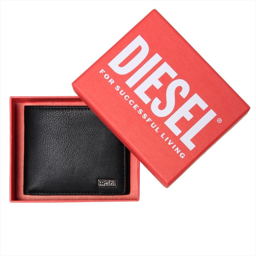 DIESEL（ディーゼル） 二つ折り財布 X09542 PR227 T8013 BLACK DIESEL