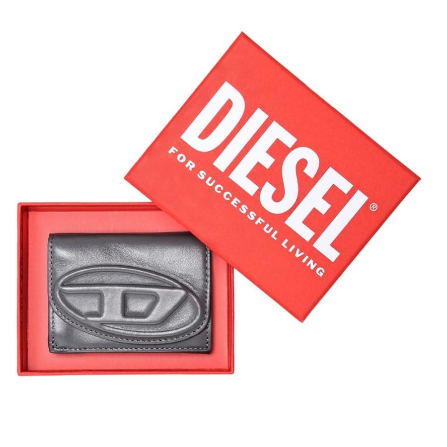 DIESEL（ディーゼル） 三つ折り財布 X10576 PR818 T8079 グレー