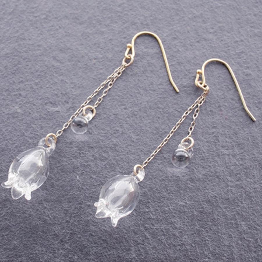 ハリオランプワークファクトリー アクセサリー 透明感 ギフト Solemo ソレモ 通販 Paypayモール Lwf ピアス リリー Hario Lampwork Factory ガラス 限定セール Questtono Com