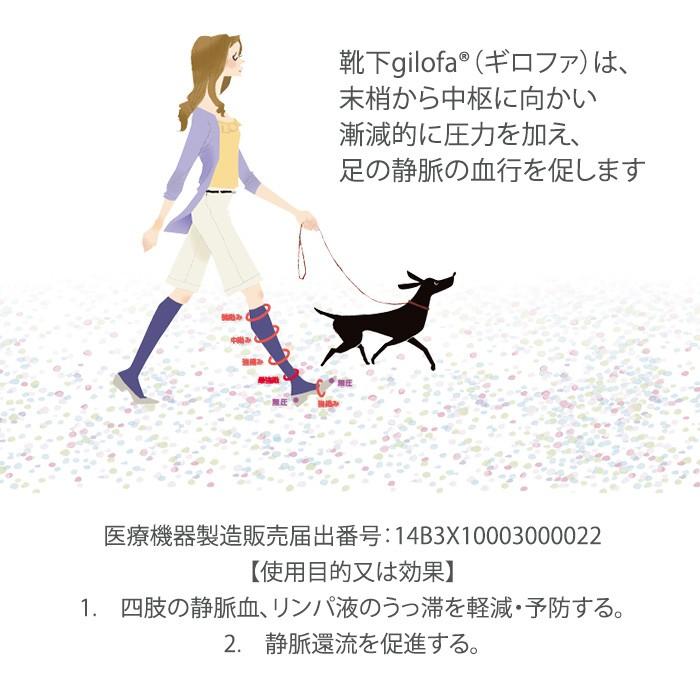 ギロファ GILOFA メッシュソックス S 2個セット (22.0-23.5) ベージュ | 靴下 ソックス 血行促進 むくみ対策 加圧ソックス 着圧|solemo|05