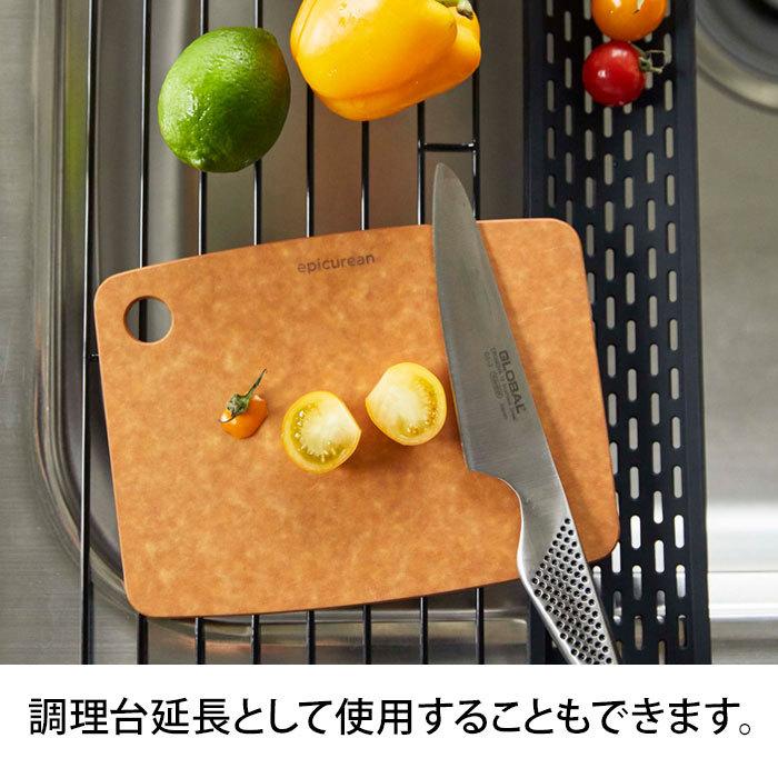 タワー tower 折り畳み水切り シリコントレー付き L ブラック 5055 | 折り畳める食器用水切り シンク 食器 鍋敷き 乾燥 山崎実業|solemo|04