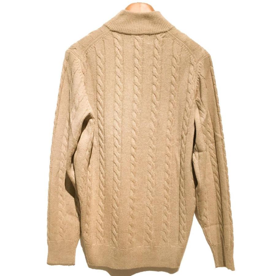 ニット セーター メンズ カジュアル ブランド ハイネック ケーブルニット アランペイン Alan Paine カシミヤ モカベージュ 大きいサイズ Ala001b 銀座 Hiko 通販 Yahoo ショッピング