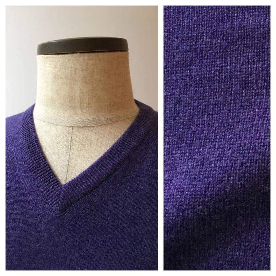 ニット セーター メンズ カジュアル ブランド フェデーリ Fedeli ｖネック カシミア パープル 高級 大きいサイズ Fed005 銀座 Hiko 通販 Yahoo ショッピング