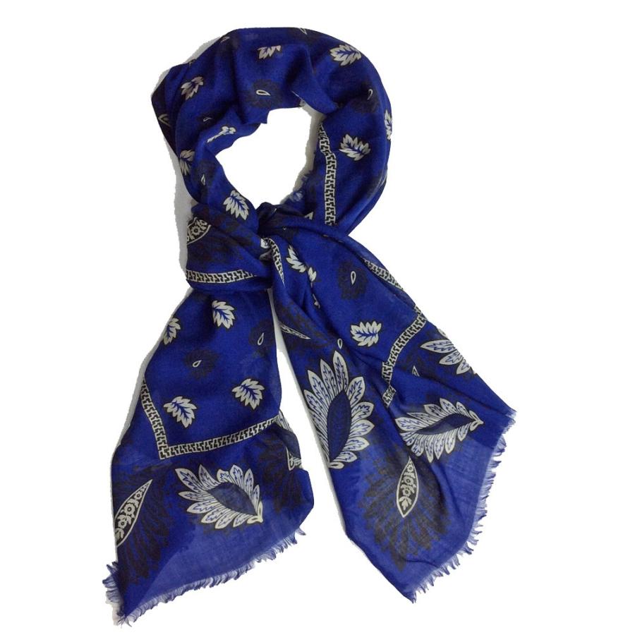 メンズファッション 西日本産 ストール マフラー メンズ レディース フランコフェラーリ Franco Ferrari ブルー ウール シルク 6corr1juyf Www Ludlowbar Com Au