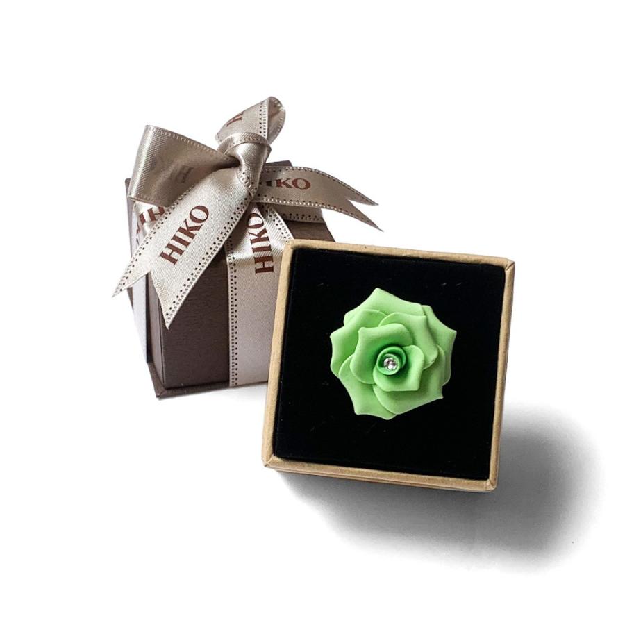 ラペルピン スワロフスキー スーツ メンズ カジュアル バラ 薔薇 黄緑 ライトグリーン フラワー ブートニエール おしゃれ Hik009 銀座 Hiko 通販 Yahoo ショッピング