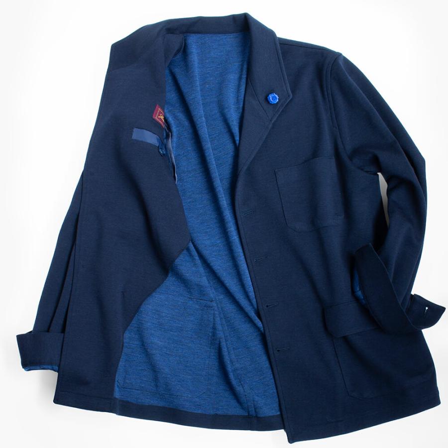 【Justo Gimeno／フストヒメーノ】テバジャケット TEBA classic ウール ストレッチ ネイビー (jus0004)の画像