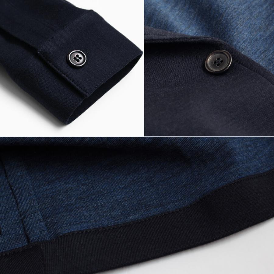【Justo Gimeno／フストヒメーノ】テバジャケット TEBA classic ウール ストレッチ ネイビー (jus0004)の画像