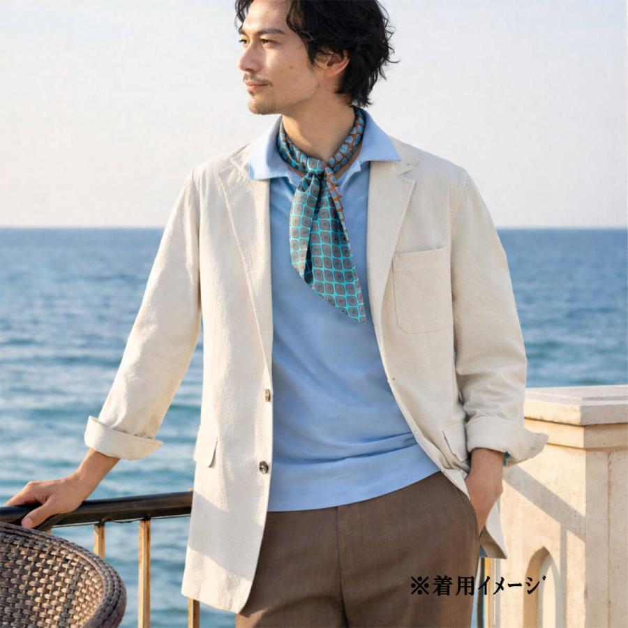 【Justo Gimeno／フストヒメノ】テバジャケット TEBA classic シアサッカー アイボリー (jus0008)の画像