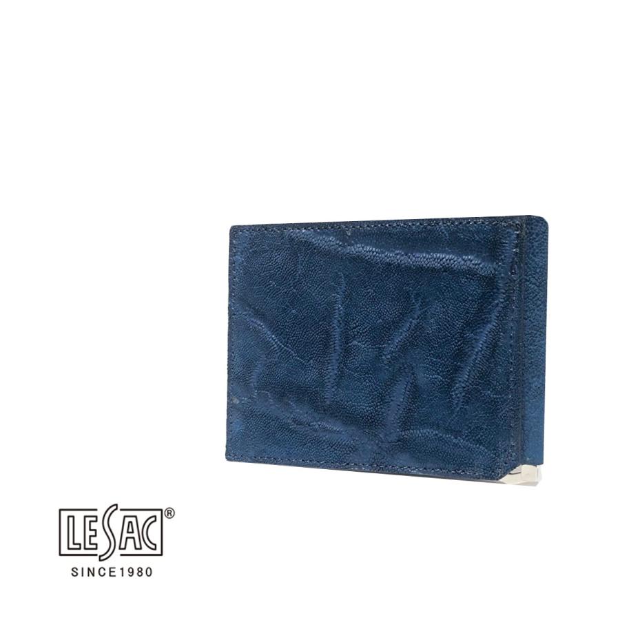 折財布 札ばさみ マネークリップ 二つ折り財布 メンズ レディース ブランド レザック Lesac エレファント 象革 本革 エキゾチックレザー 日本製 Thecharlienoble Com