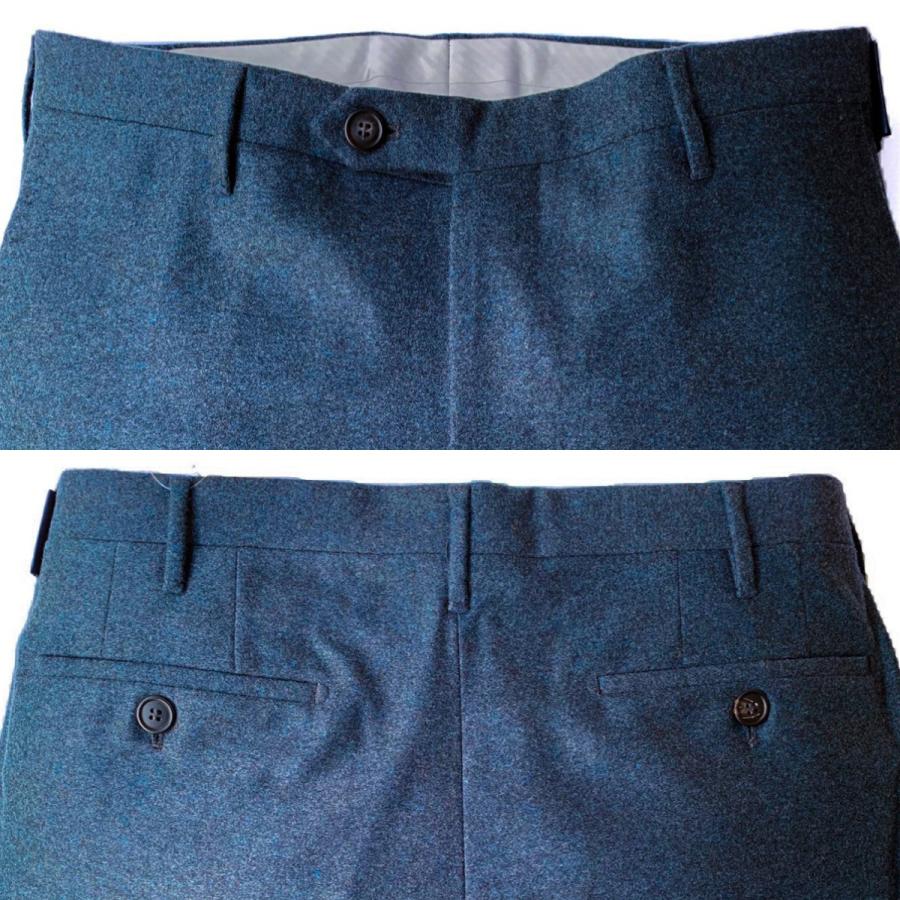 ロータ ウールパンツ ロロピアーナ ボトムス グレーブルーの画像