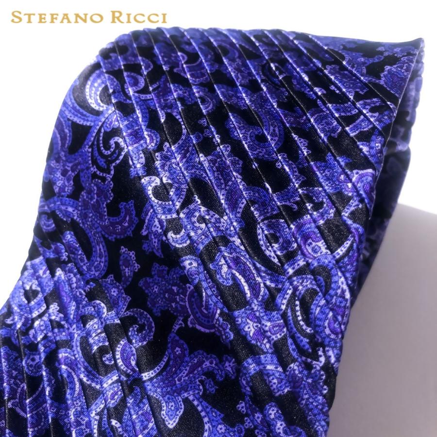 Stefano Ricci ステファノリッチ ネクタイ 高級 ブランド イタリア プリーツタイ 御洒落 メンズ 紳士服 パープル 9 5cm Ste 銀座 Hiko 通販 Yahoo ショッピング