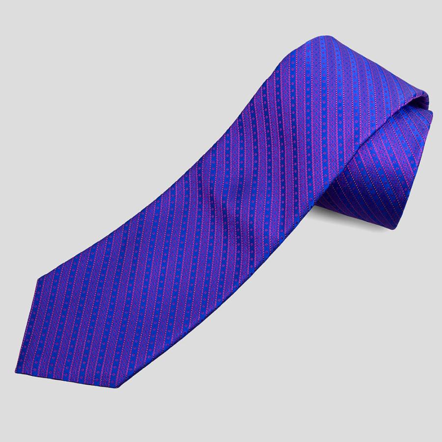 新品未使用品　STEFANO RICCI ネイビー 系　ストライプ ネクタイ STEFANO RICCI ステファノリッチ ネクタイ メンズ / シルク ジャカード