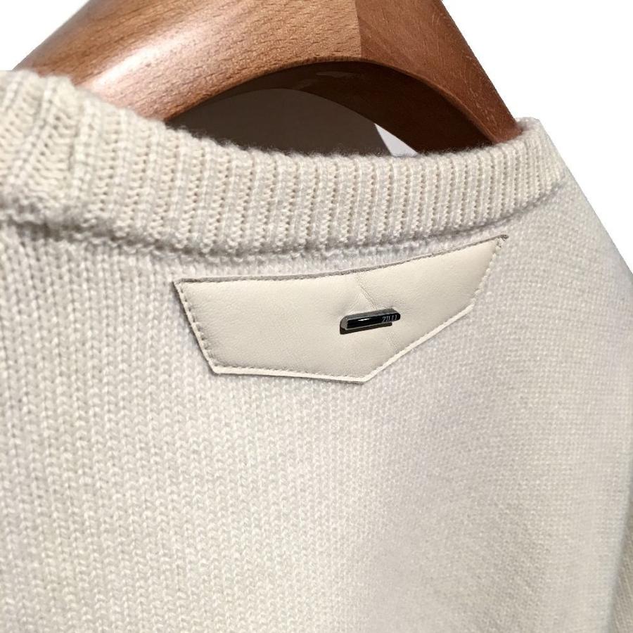 ニット セーター メンズ ブランド 高級 Zilli ジリー カシミヤ レザー Zil 銀座 Hiko 通販 Yahoo ショッピング