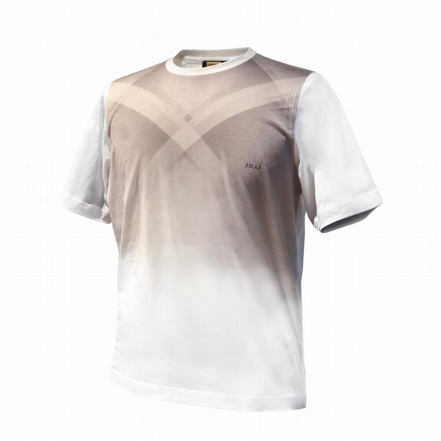 カットソー 半袖シャツ Tシャツ メンズ カジュアル ブランド コットン ジリー Zilli メンズ ブラウン ベージュ ホワイト 大きいサイズ Olhodaguadocasado Al Gov Br