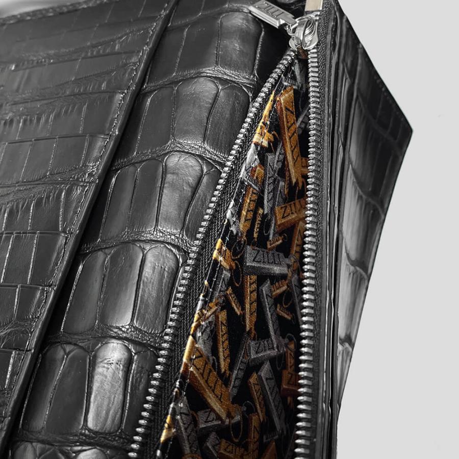 ZILLI メンズ 長財布 レディース ブランド ジリー (ジリー)財布 – ワニ