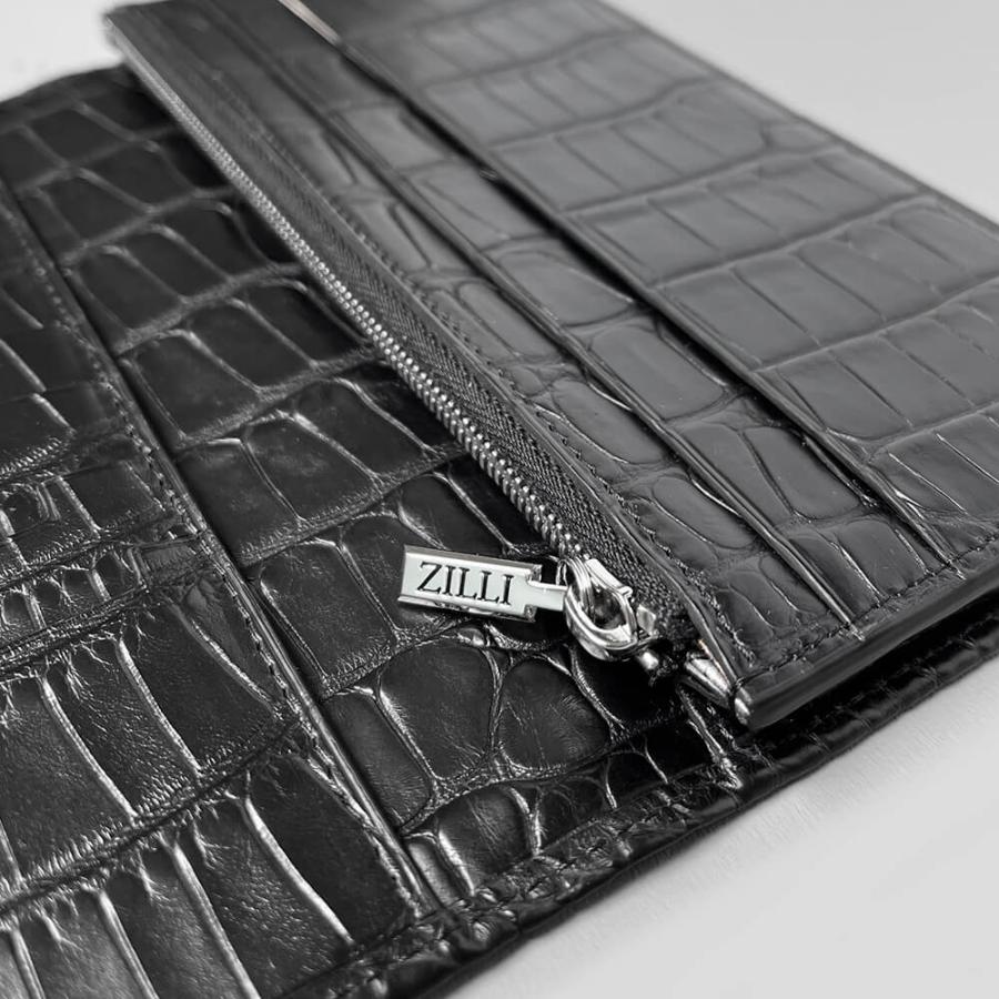 ZILLI ジリー　クロコダイル　特大　長財布　ロングウォレット ZILLI メンズ 長財布 レディース ブランド ジリー (ジリー)財布 – ワニ