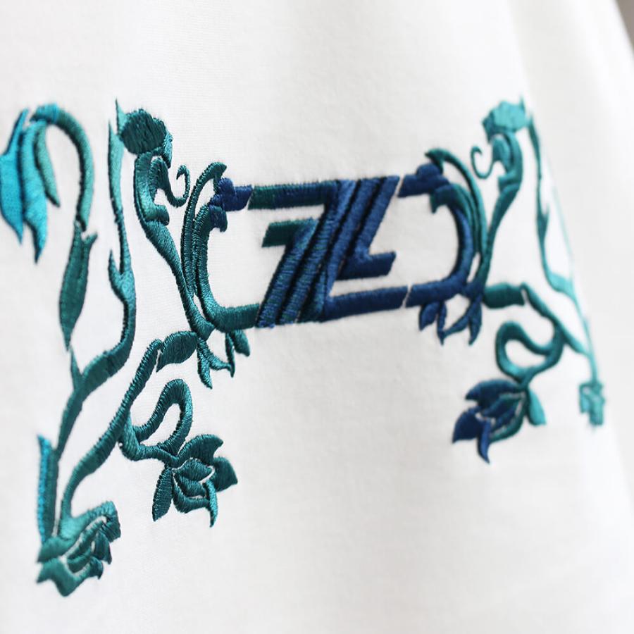 ZILLI ジリー Tシャツ カットソー 半袖シャツ メンズ カジュアル ブランド コットン メンズ ホワイト おしゃれ 紳士服 高級 大きいサイズの画像