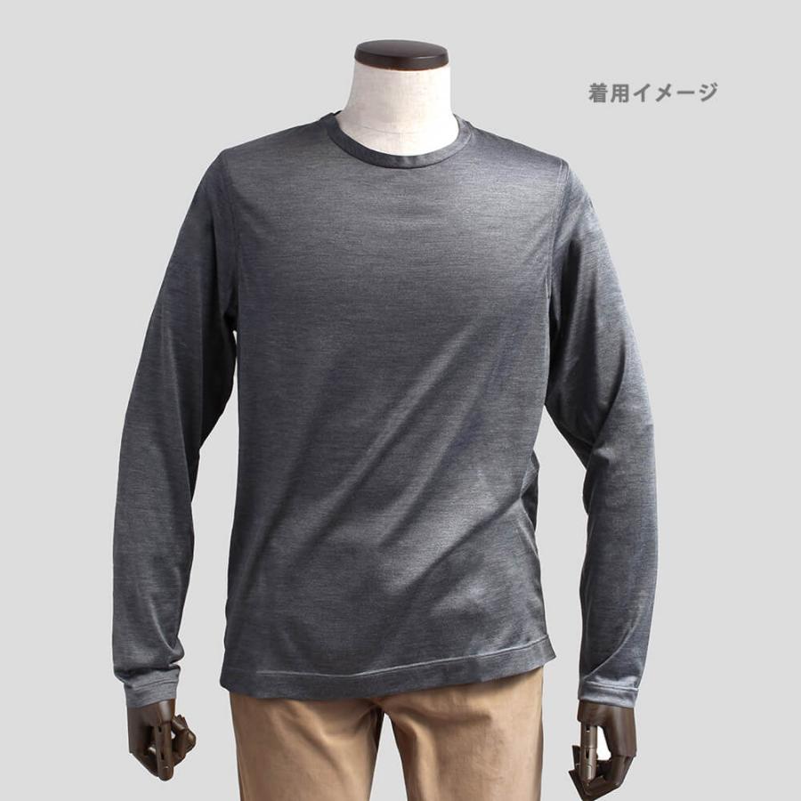 ZILLI ジリー シルク100％ロングスリーブシャツ カットソー 長袖シャツ メンズ カジュアル ブランド コットン メンズ おしゃれ 紳士服 高級 大きいサイズの画像