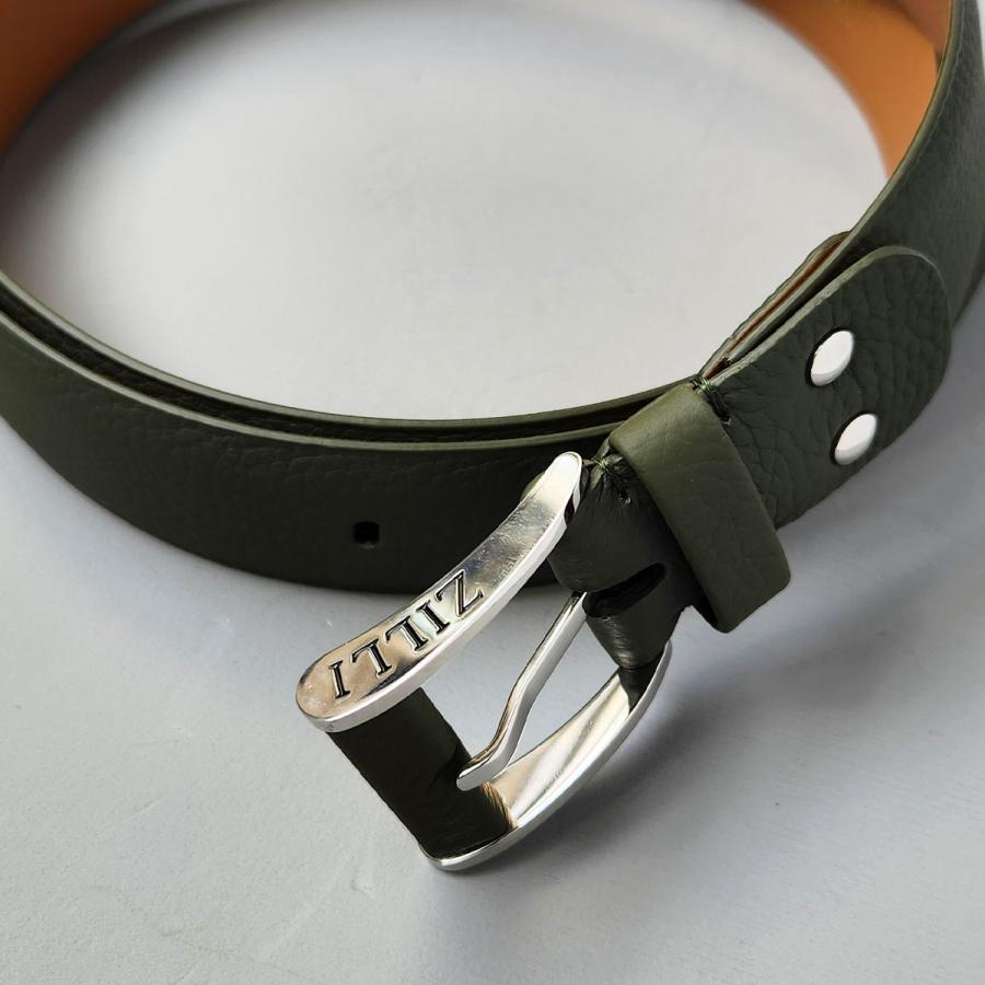 ZILLI／ジリー レザーベルト ブランド メンズ チェルボ 鹿革 ビジネス
