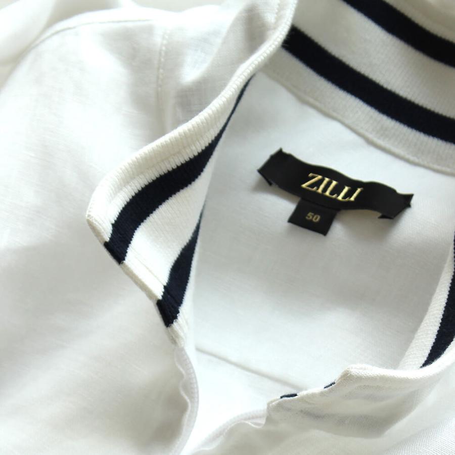 ZILLI サマーニット　ポロシャツ　ジリー　日本Lサイズ相当　未使用品 ZILLI サマーニットポロシャツジリー日本Lサイズ相当未使用品