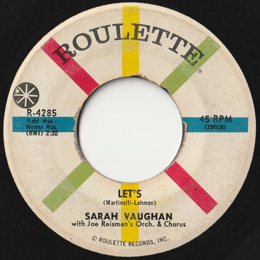 Sarah Vaughan Serenata / Let's Roulette US R4285 202353 JAZZ ジャズ レコード