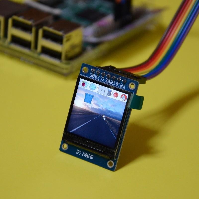 ラズベリーpi 3B, ラスペリーパイ用モニター、dextor pigopi 1.3inch IPS液晶モニタ（SPI接続 240x240ドット）ラズベリーパイ