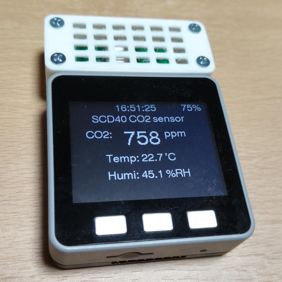 M5Stack Basic/Gray用 CO2センサーSCD40ボード　今なら試作品ケースが無料でもらえる！ |  | 01