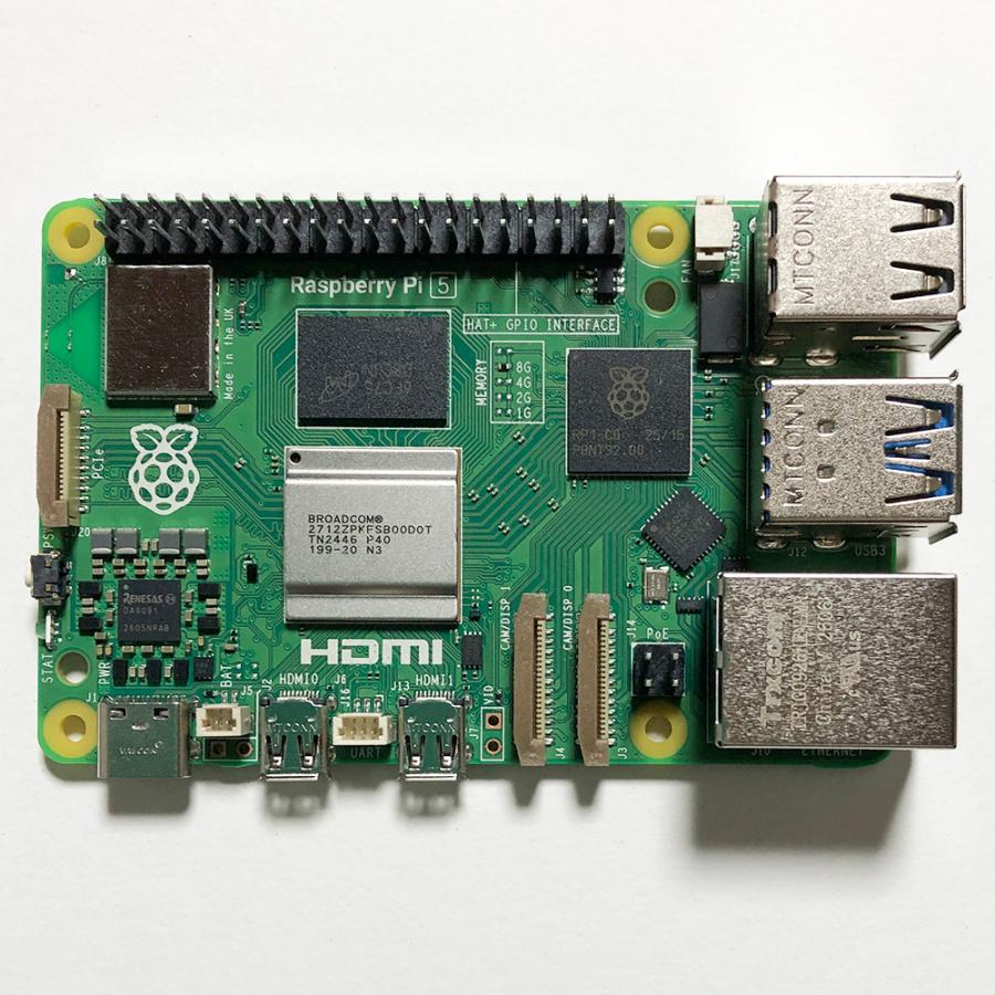 Raspberry Pi 5 Model B 8GB / 動作確認済み Raspberry Pi 5 (ラズベリーパイ5) / 8GB 技適取得済み SC1112