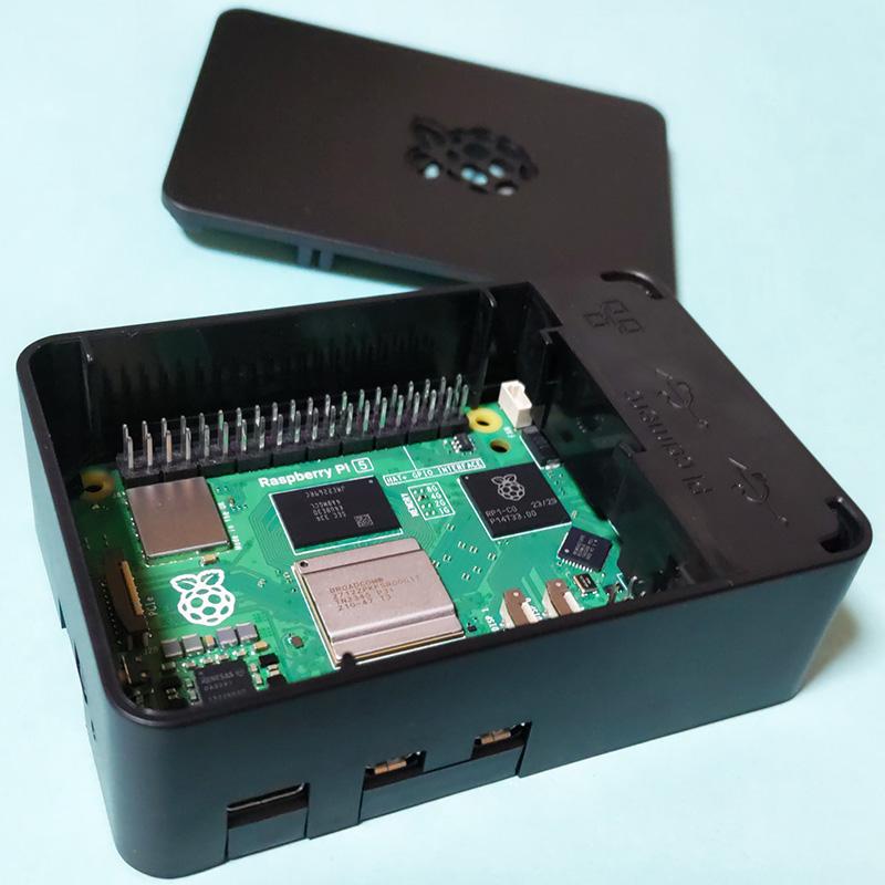 Raspberry Pi 5用 黒プラケース : ラズパイ電子工作専門 ソリノベ研究